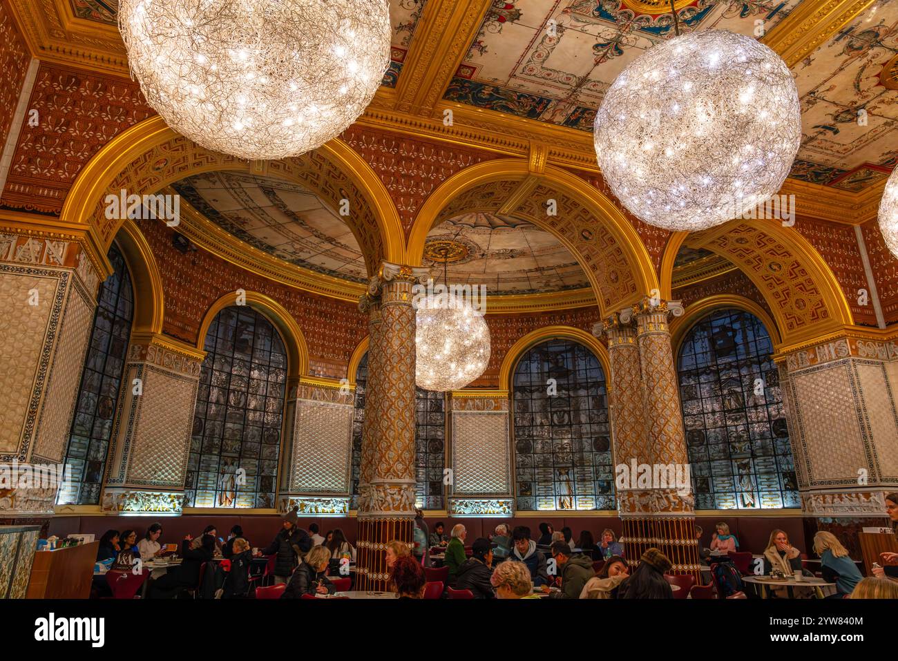 Café in the Victoria and Albert Museum Stock Photo