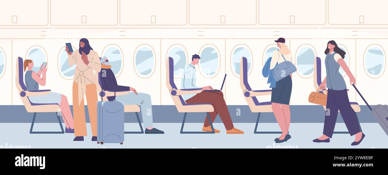 Boarding passengers aircraft hi-res stock photography and images - Alamy