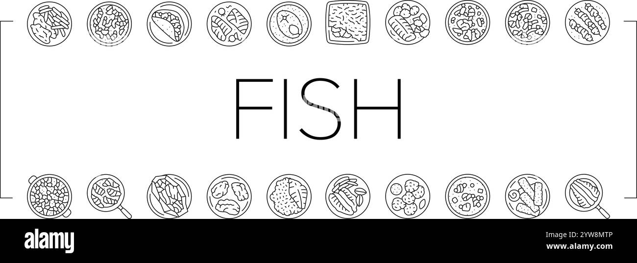 Cod dishes Stock Vector Images - Alamy