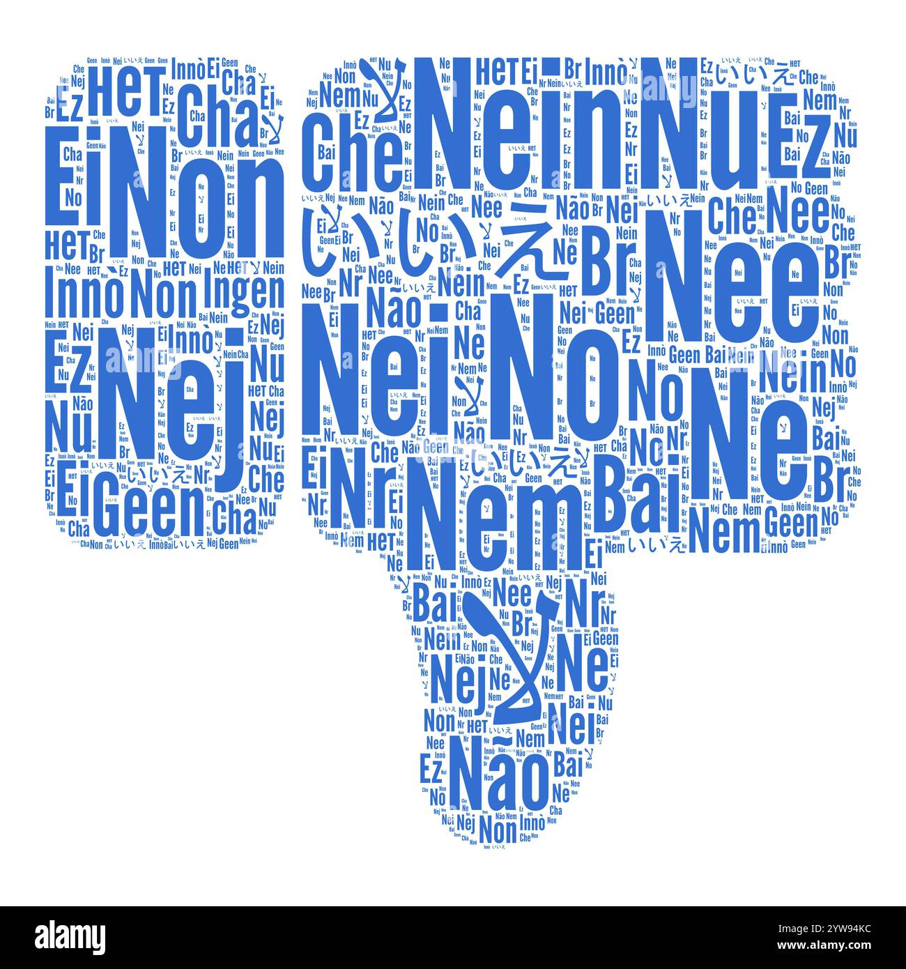 No In Many Languages Vote sign in languages hi-res stock photography and images - Alamy