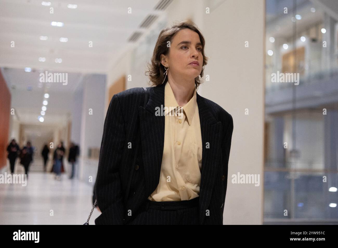French actress Adele Haenel arrives at the Paris Courthouse in Paris on ...