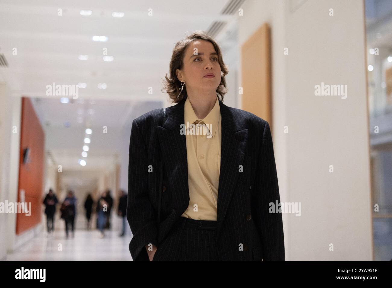 Paris, France. 10th Dec, 2024. French actress Adele Haenel arrives at ...