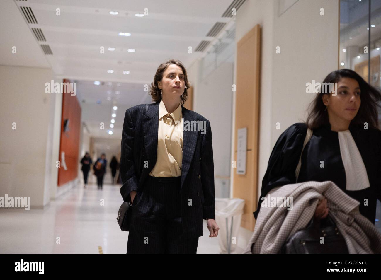 French actress Adele Haenel next to her lawyer Anouck Michelin arrives ...