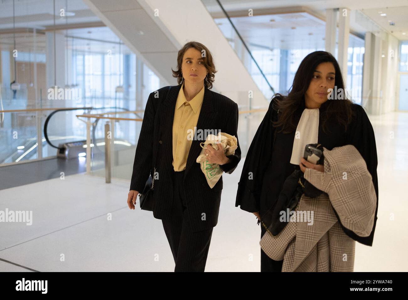 French actress Adele Haenel and her lawyer Anouck Michelin comes back ...