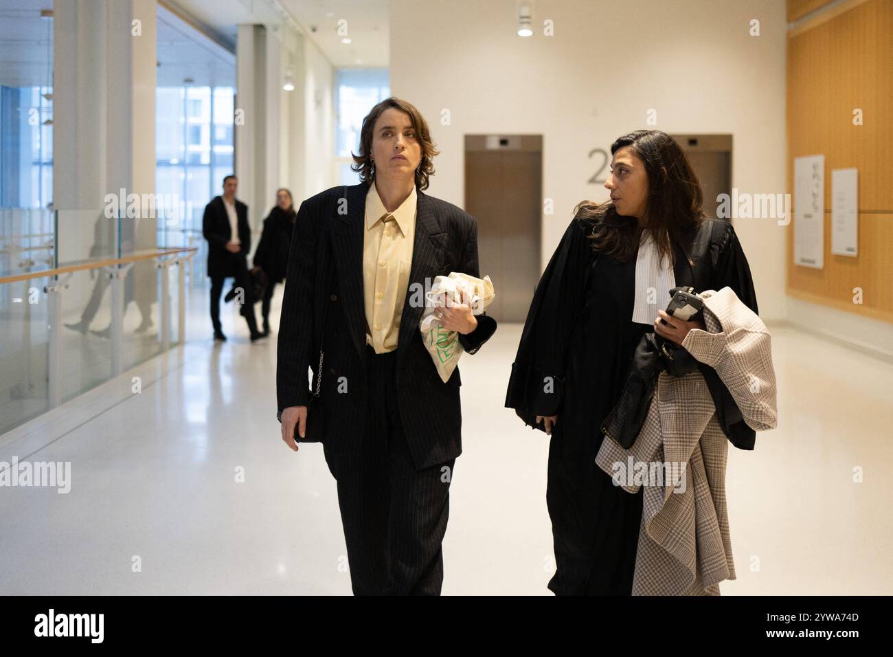 French actress Adele Haenel and her lawyer Anouck Michelin comes back ...
