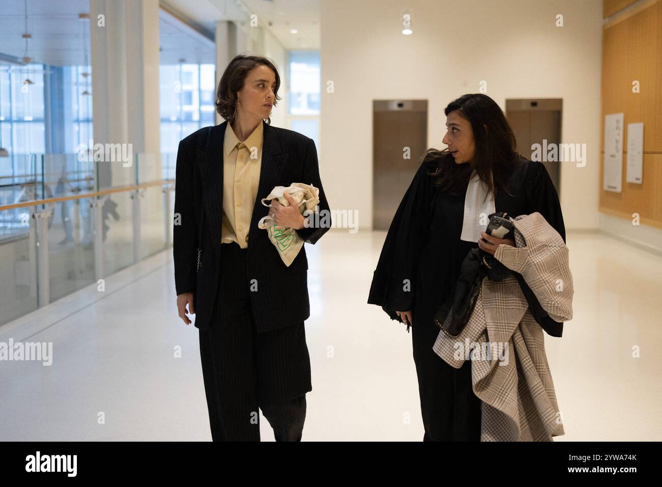 French actress Adele Haenel and her lawyer Anouck Michelin comes back ...