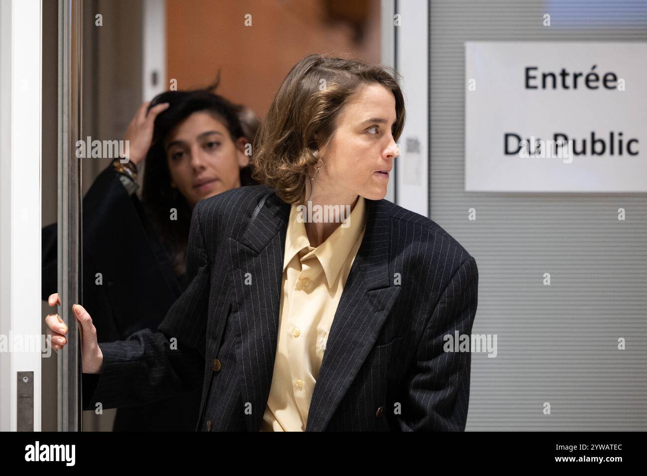 Paris, France. 10th Dec, 2024. French actress Adele Haenel and her ...