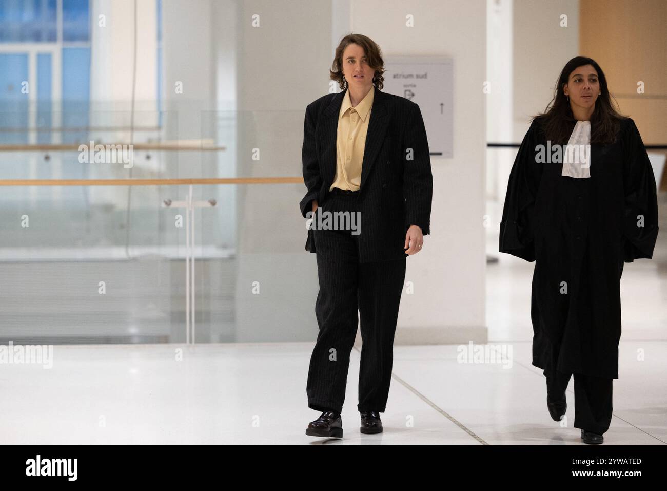 Paris, France. 10th Dec, 2024. French actress Adele Haenel and her ...