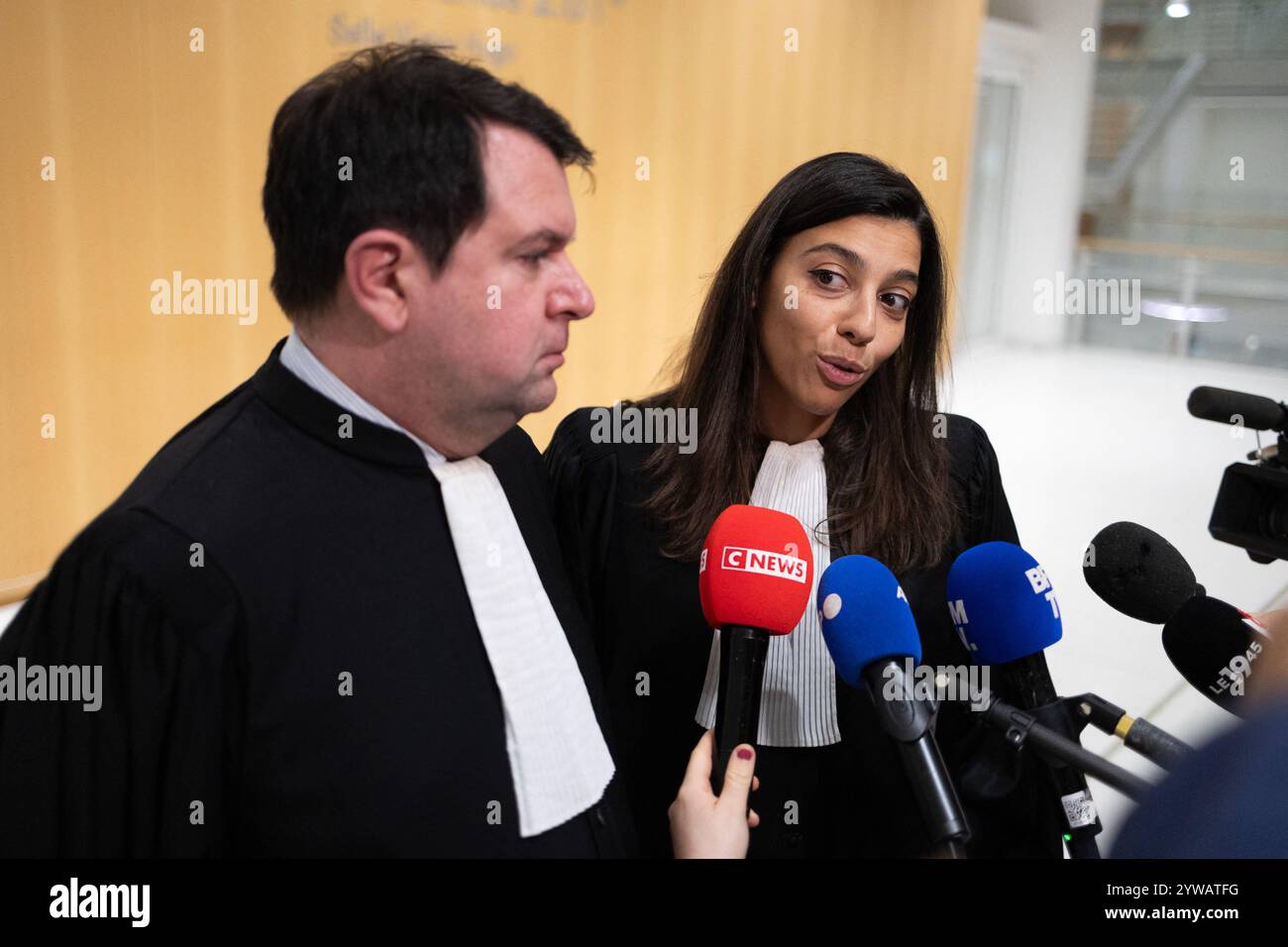 Paris, France. 10th Dec, 2024. French actress Adele Haenel's lawyers ...