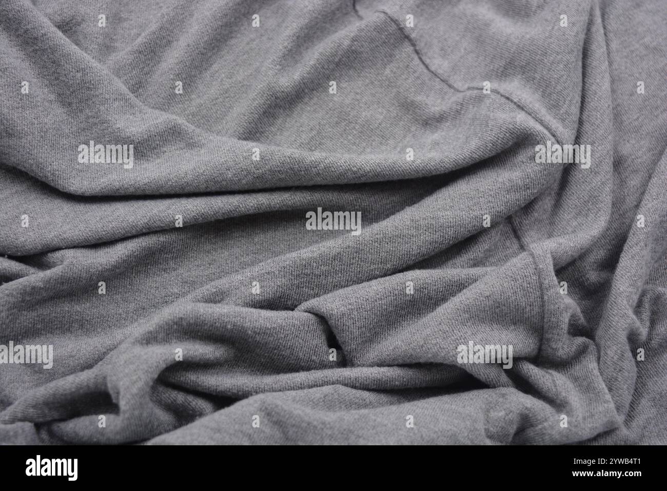 Unusual gray thin summer fabric. The synthetic, soft fabric is