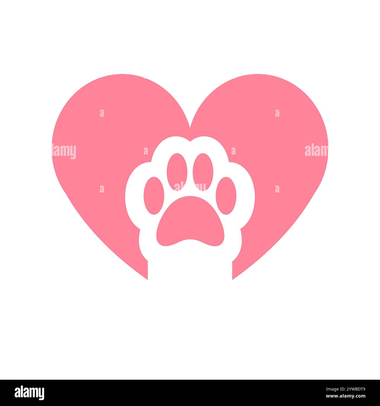 Pet Paw Print Charm For Bracelet Or Necklace - Copper Animal Heart Love Charm, Fits Pandora
