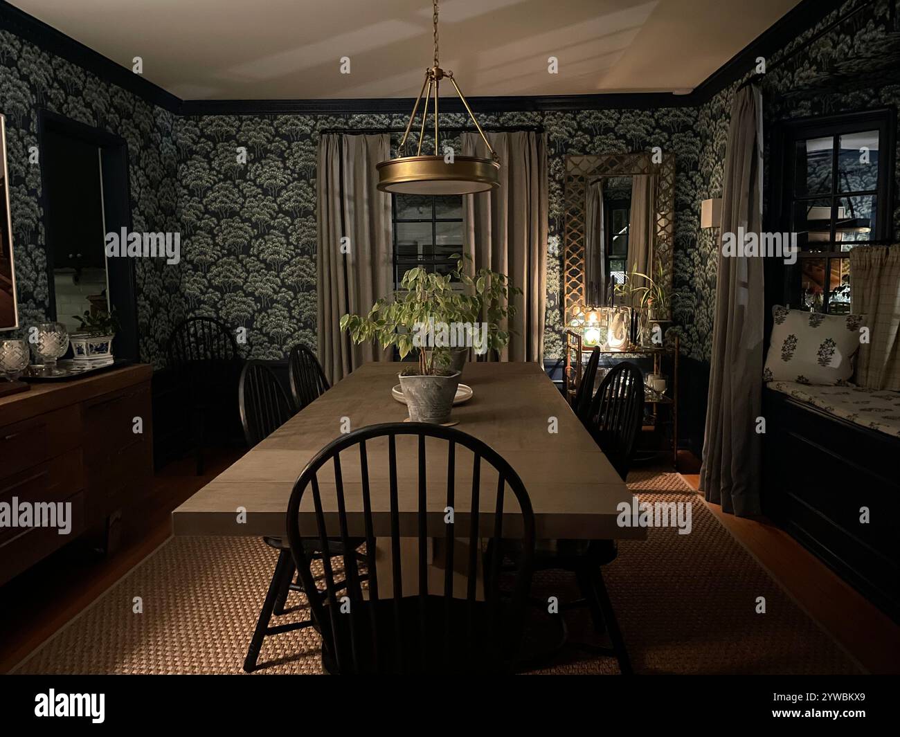 inviting dining room - Smartphone Captured Stock Image
