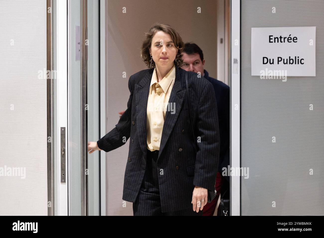 Paris, France. 10th Dec, 2024. French actress Adele Haenel leaves at ...