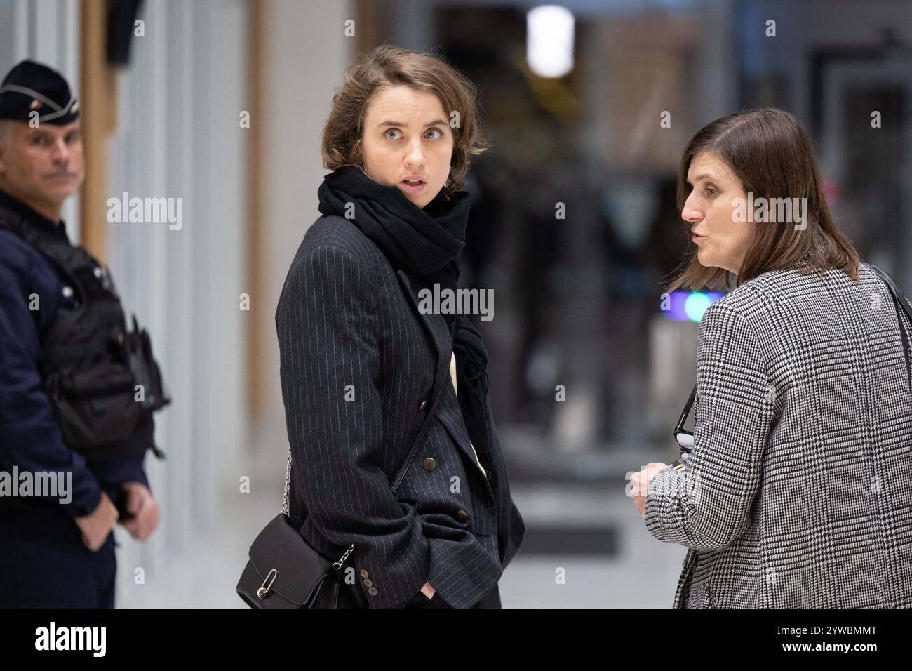 Paris, France. 10th Dec, 2024. French actress Adele Haenel leaves at ...