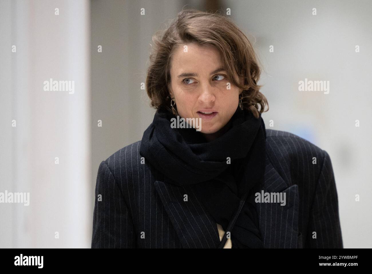 Paris, France. 10th Dec, 2024. French actress Adele Haenel leaves at ...