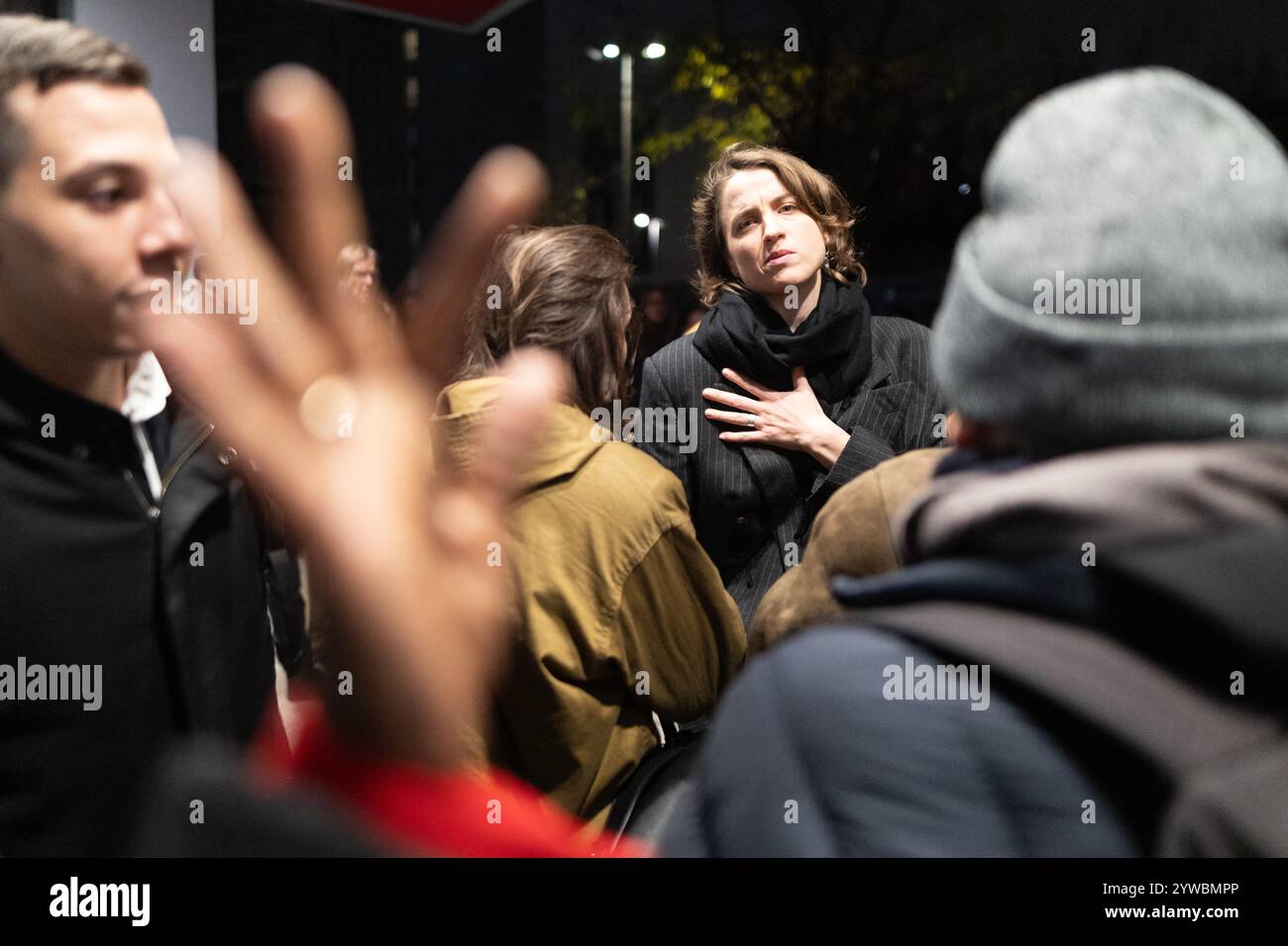 Paris, France. 10th Dec, 2024. French actress Adele Haenel leaves at ...