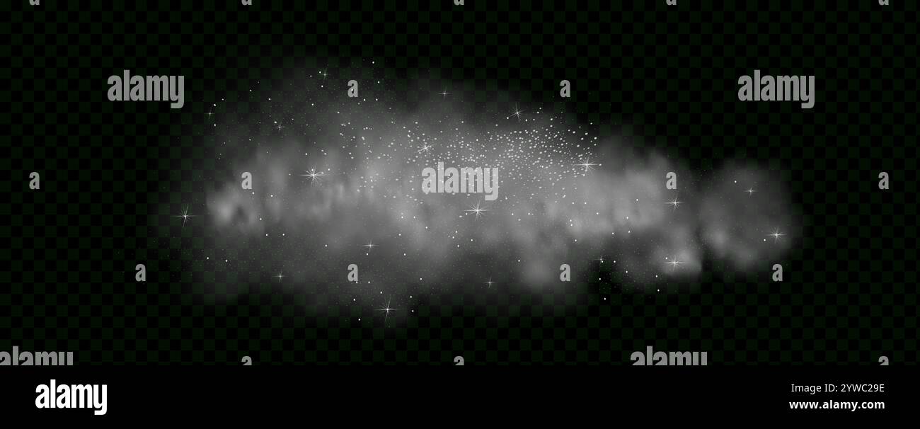 Vector illustration with vibrant, multicolored steam and vapor.Mystery ...