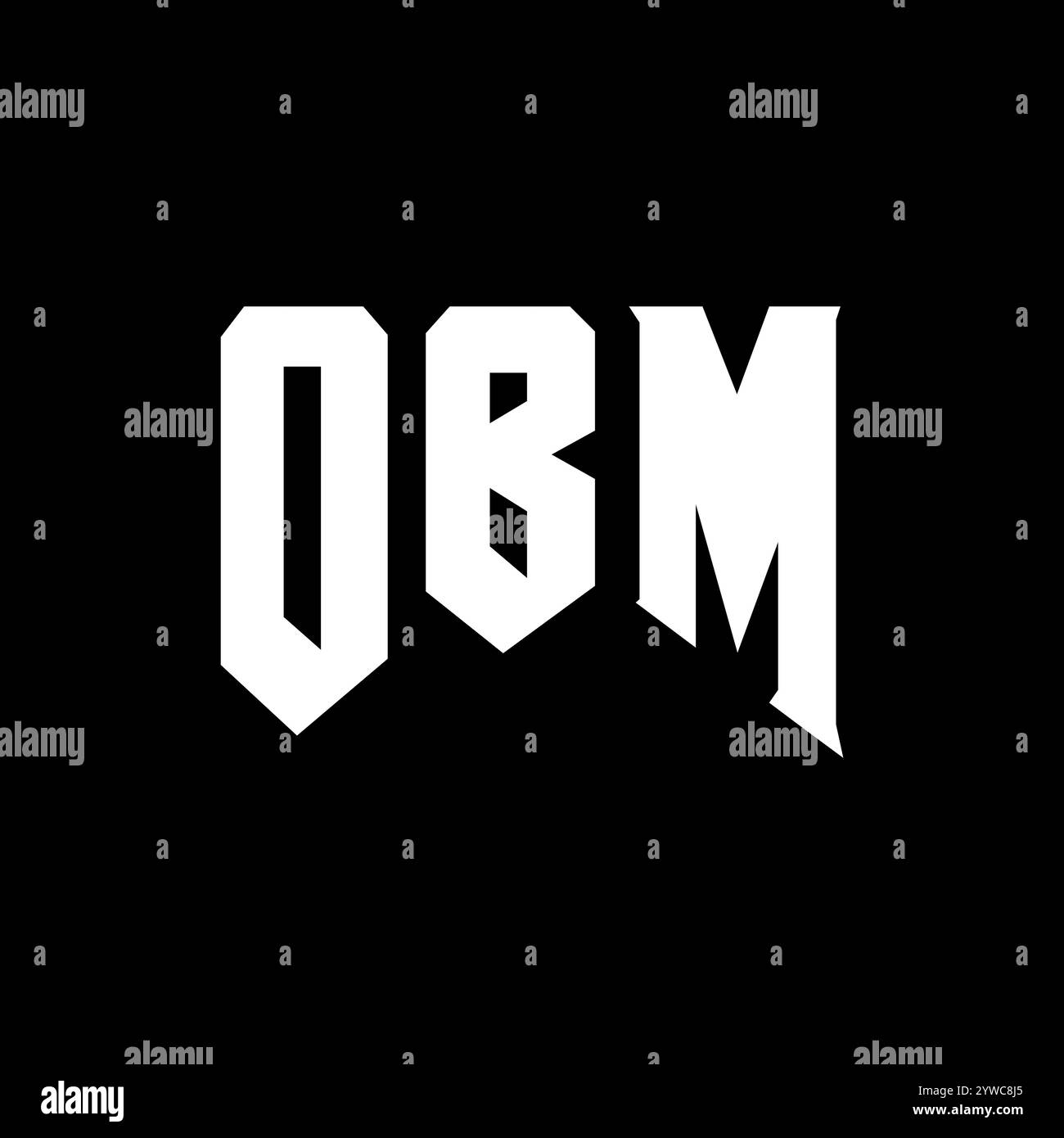 OBM letter logo design for technology company. OBM logo design black ...