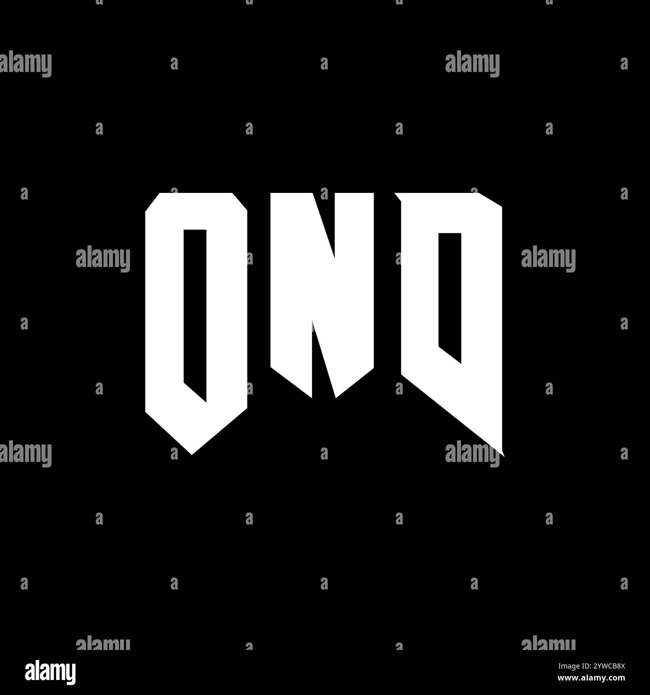 OND letter logo design for technology company. OND logo design black ...