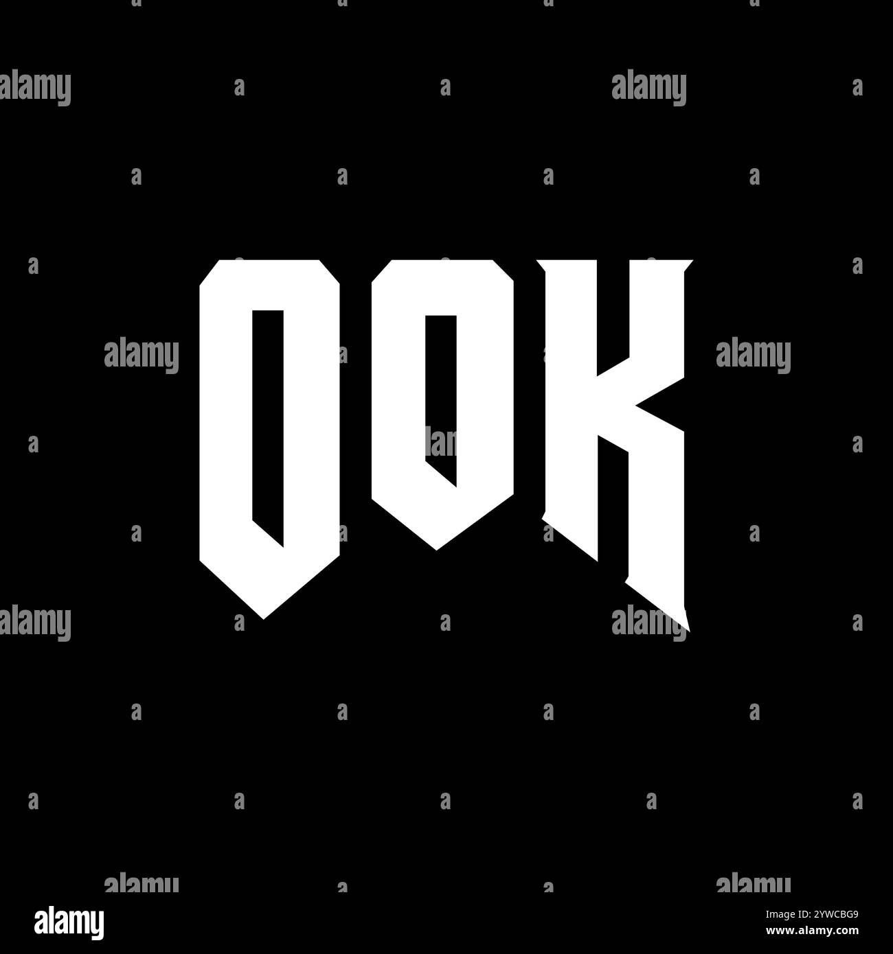 OOK letter logo design for technology company. OOK logo design black ...