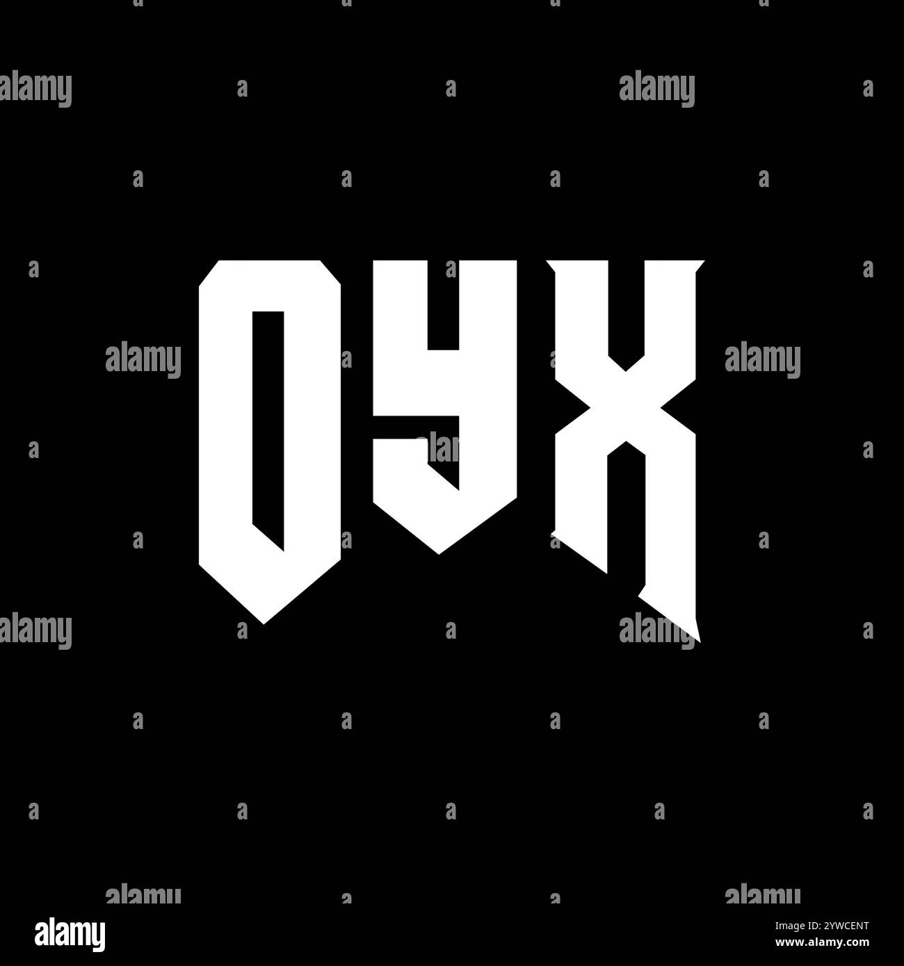 OYX letter logo design for technology company. OYX logo design black ...