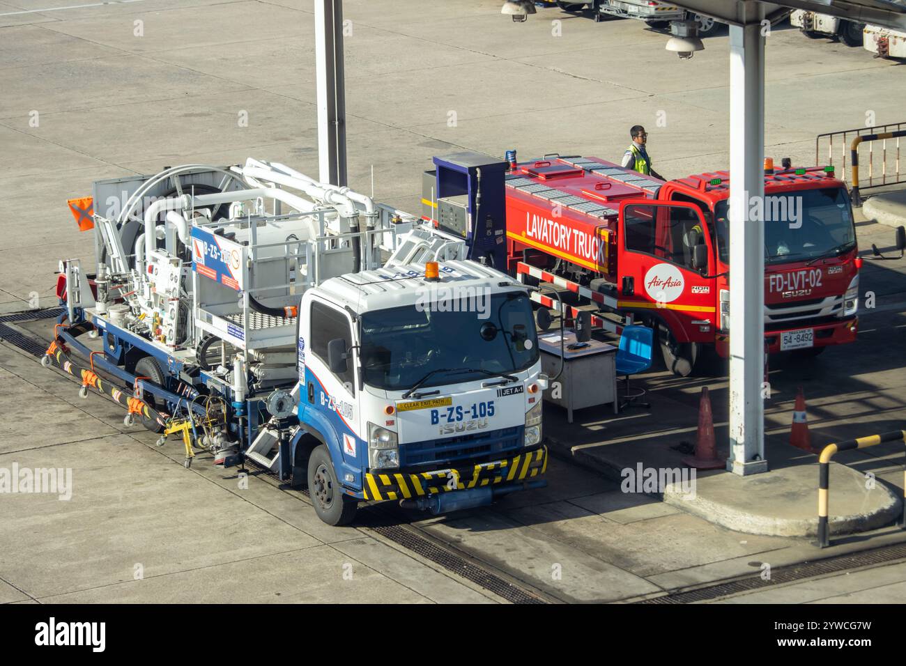 BANGKOK, THAILAND, NOV 30 2024, An aircraft refueler truck with ...