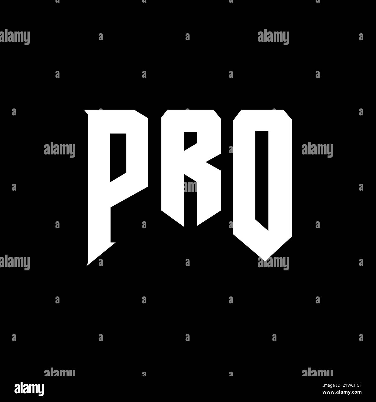 PRO letter logo design for technology company. PRO logo design black ...