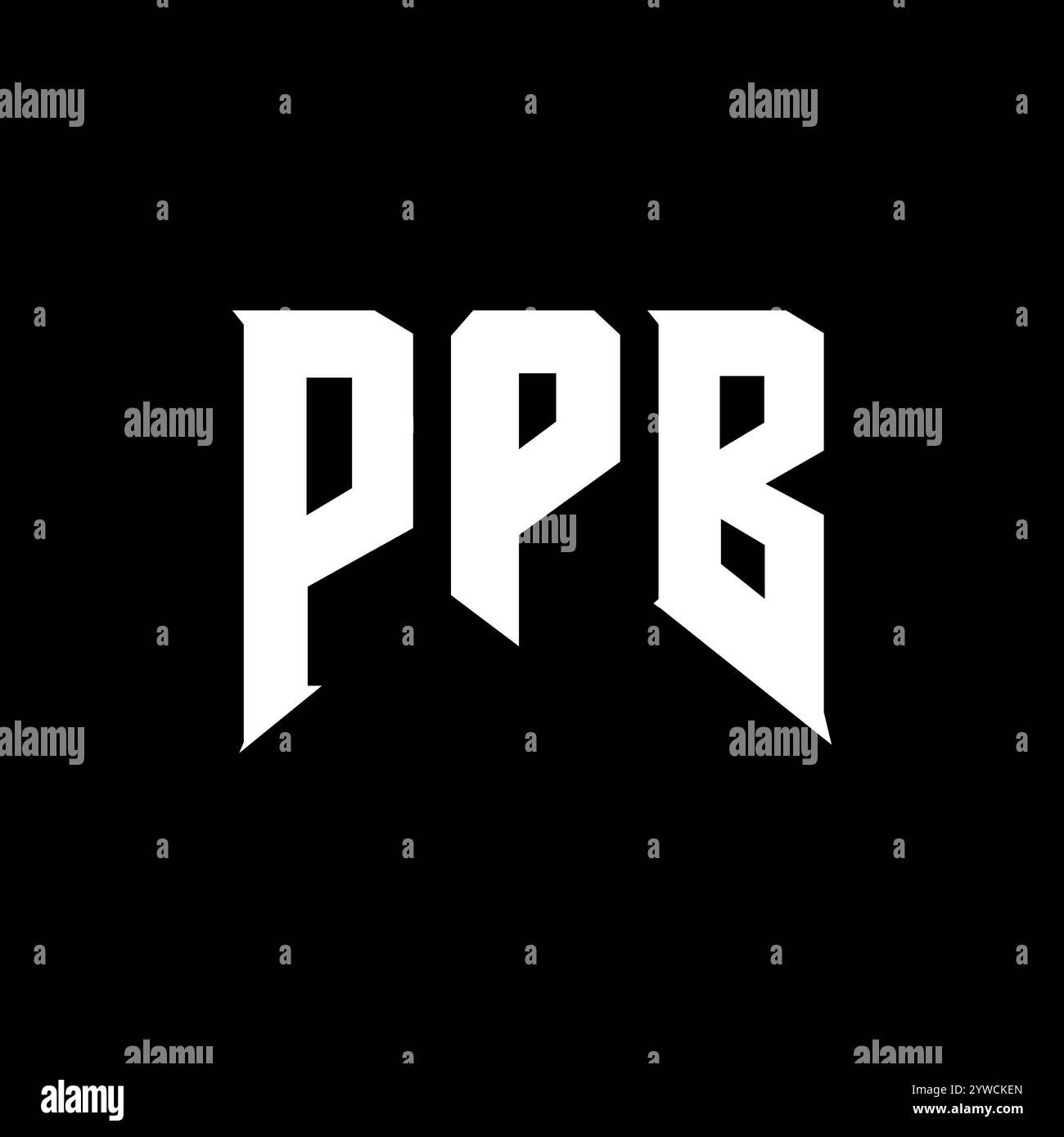 PPB letter logo design for technology company. PPB logo design black ...