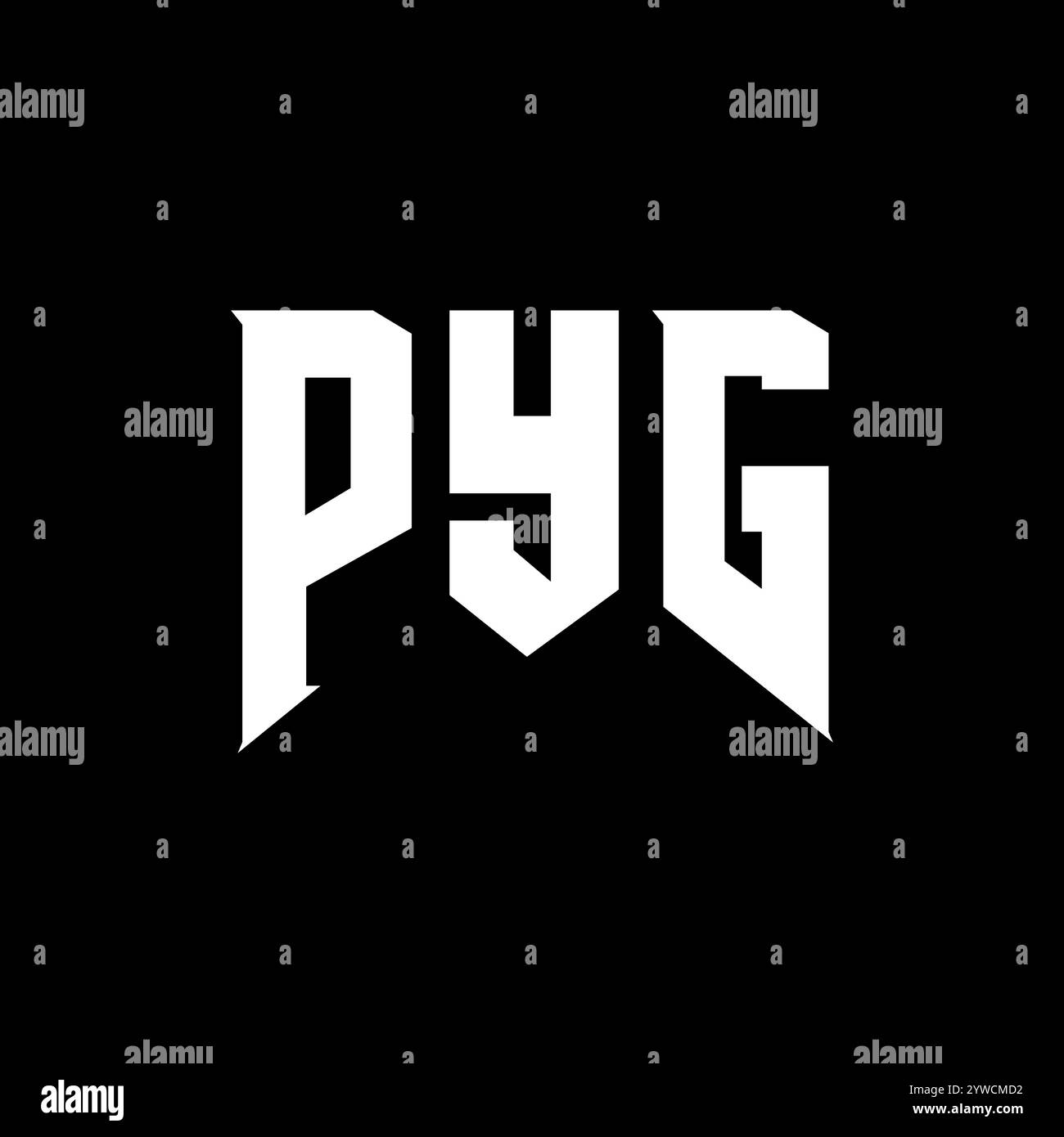 PYG letter logo design for technology company. PYG logo design black ...