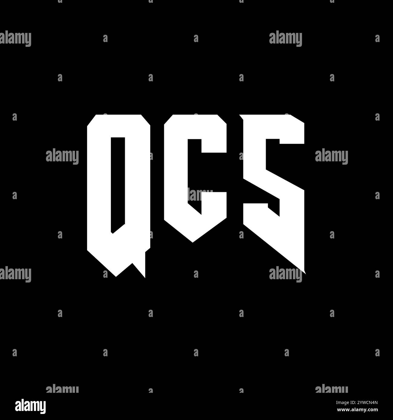 QCS letter logo design for technology company. QCS logo design black ...
