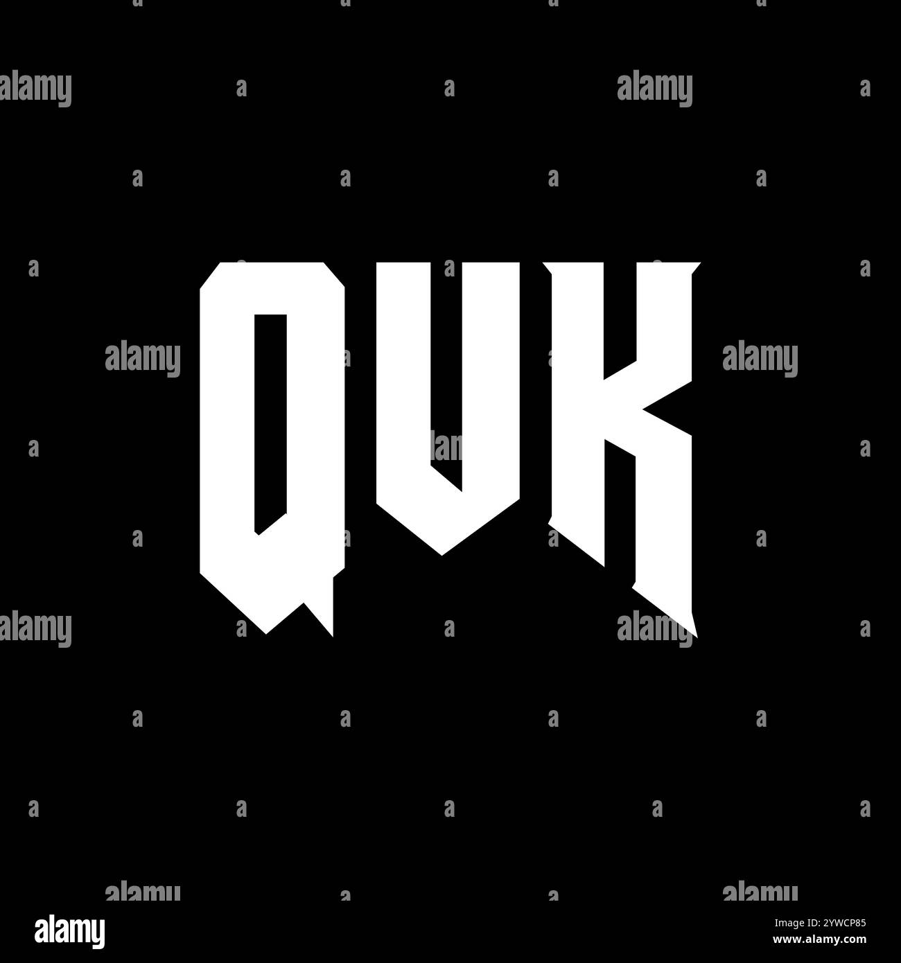 QUK letter logo design for technology company. QUK logo design black ...