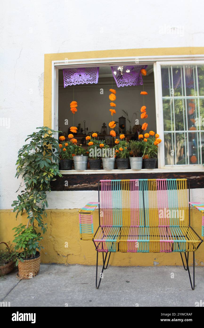 Windows In Mexico A window in Coyoacan, Mexico City, Mexico Stock Photo - Alamy