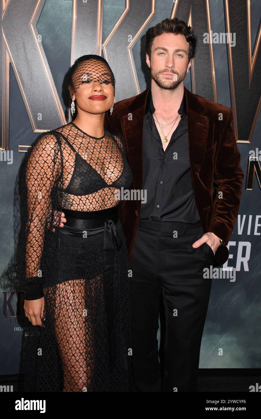 New York, NY, USA. 10th Dec, 2024. Ariana DeBose and Aaron Taylor