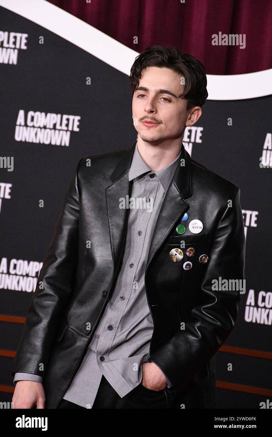 Hollywood, California, USA 10th December 2024 Actor/Producer Timothee ...
