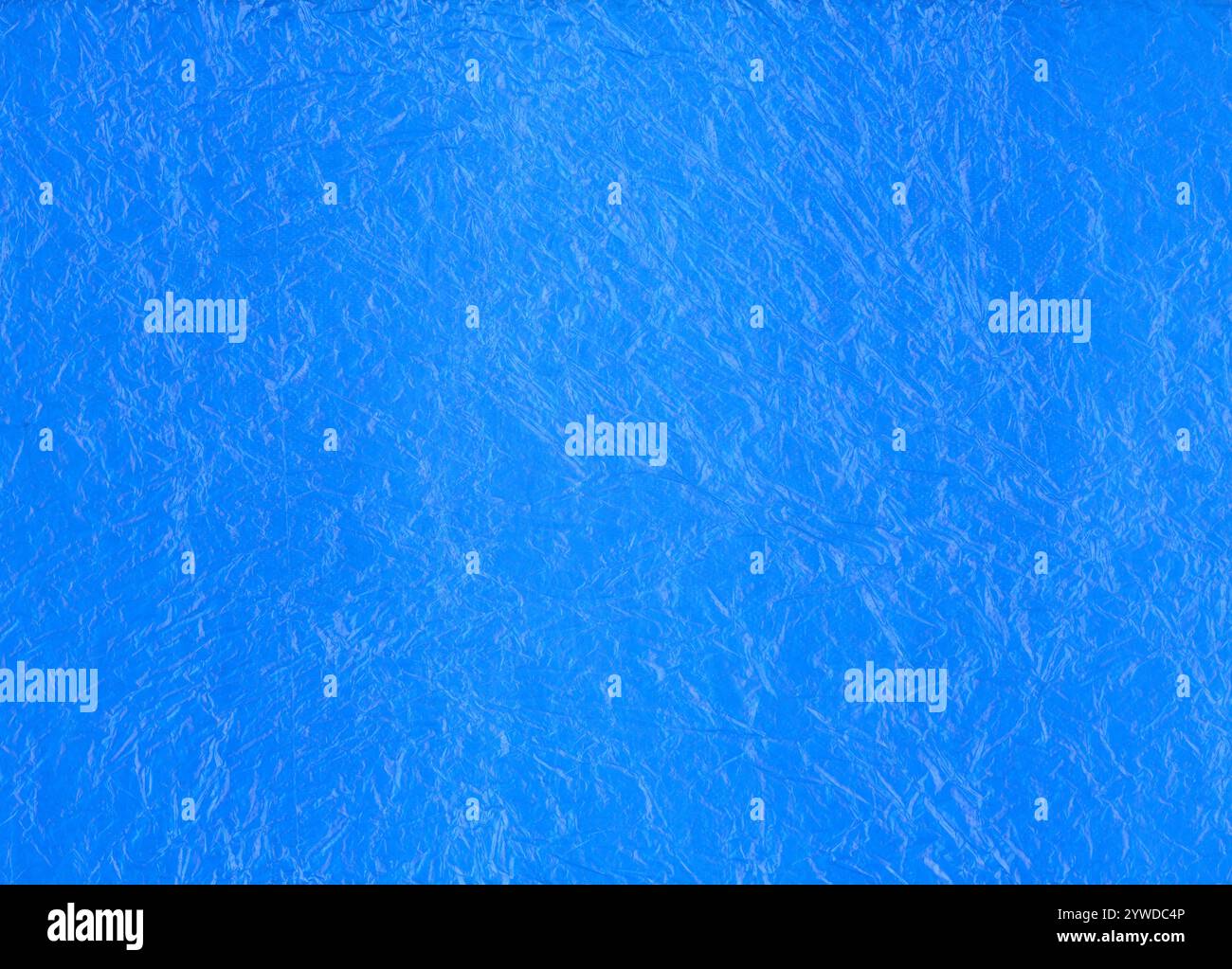 Blue single use plastic shopping bag background creased texture Stock ...
