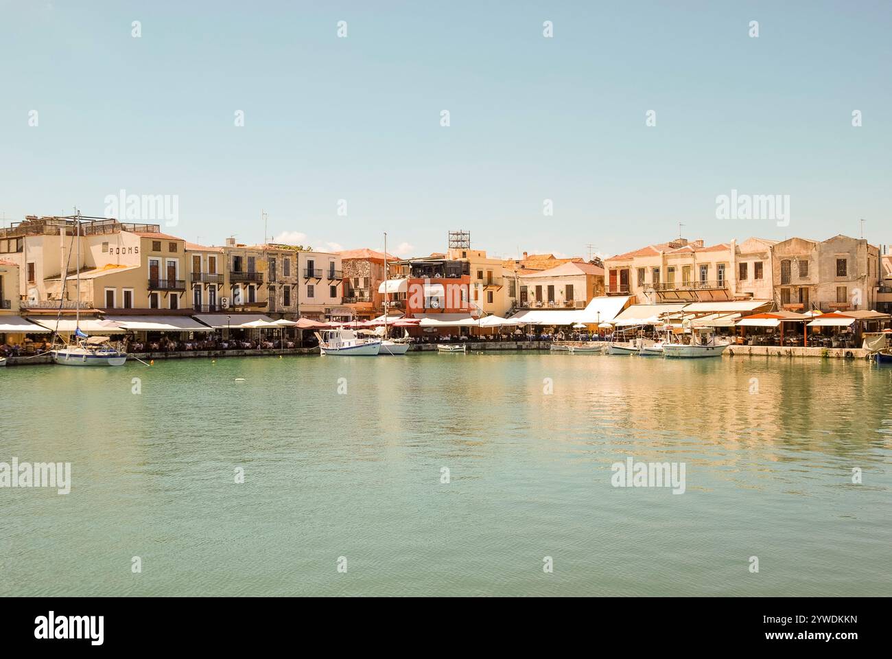Rethymnon (Rethymno) waterfront restaurants / tavernas, Crete, Greece ...