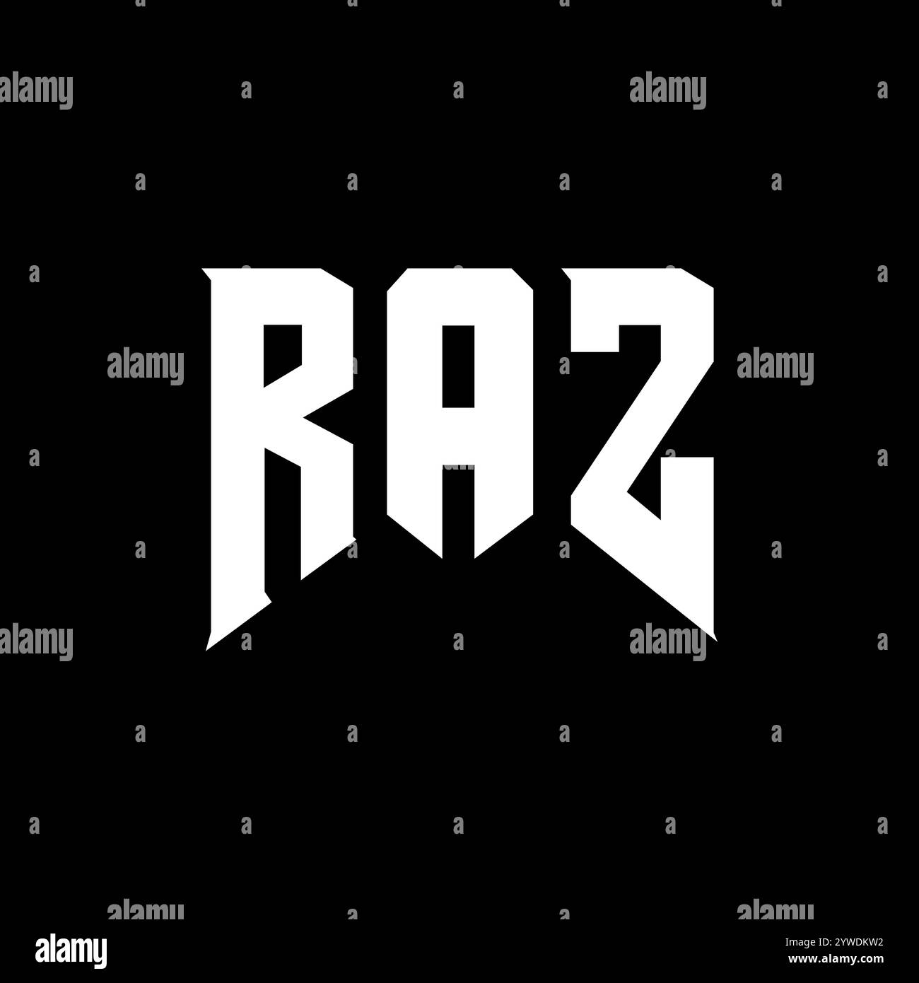 RAZ letter logo design for technology company. RAZ logo design black ...