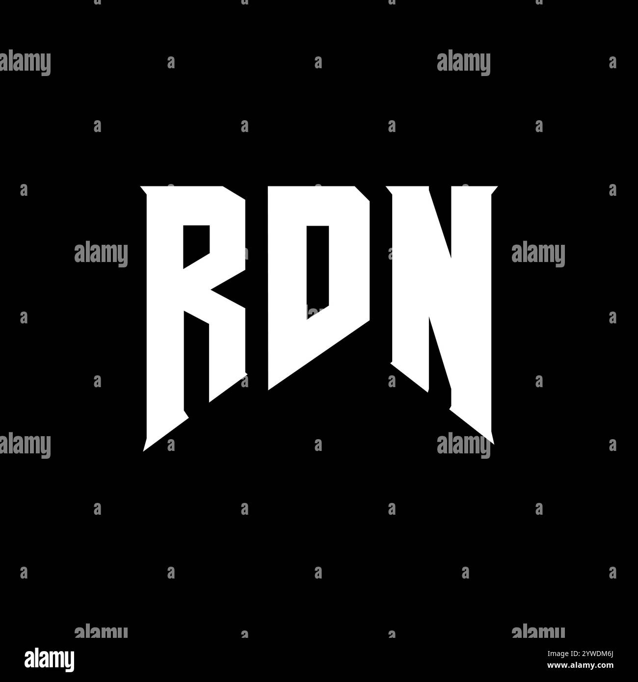 RDN letter logo design for technology company. RDN logo design black ...