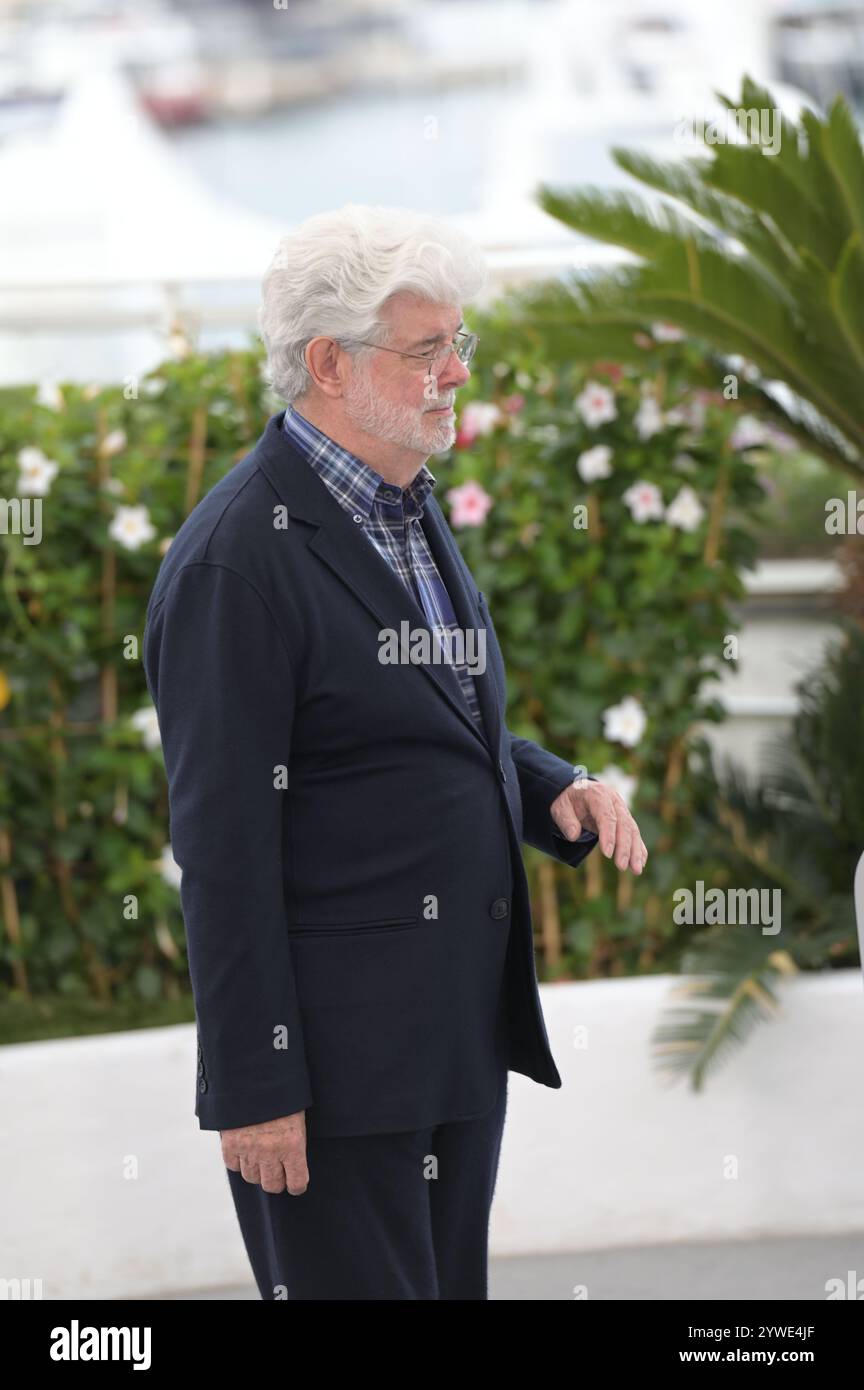 May 24th, Cannes PALME D’OR GEORGE LUCAS photocall Red Carpet at the ...