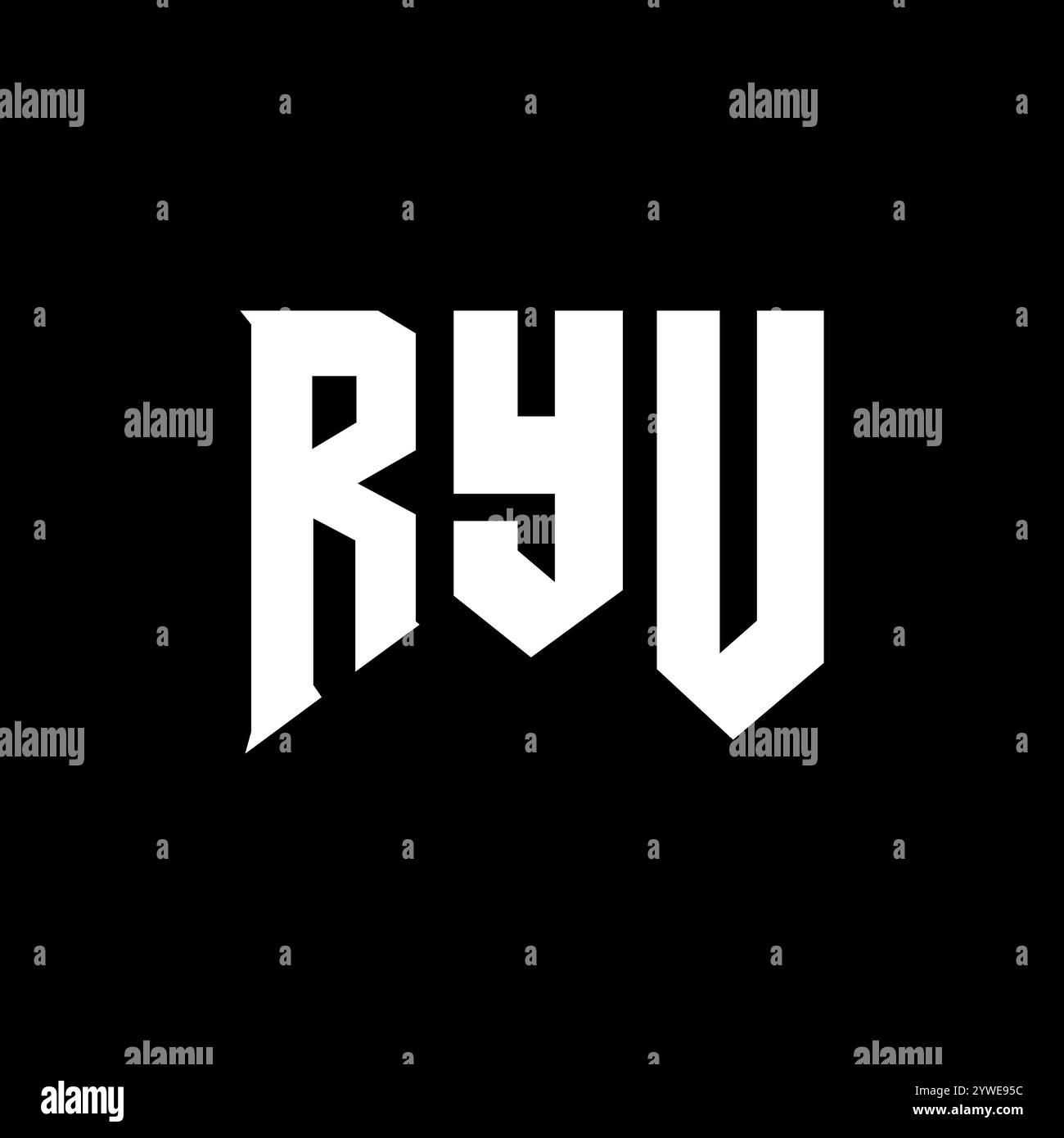 Ryu logo design Stock Vector Images - Alamy