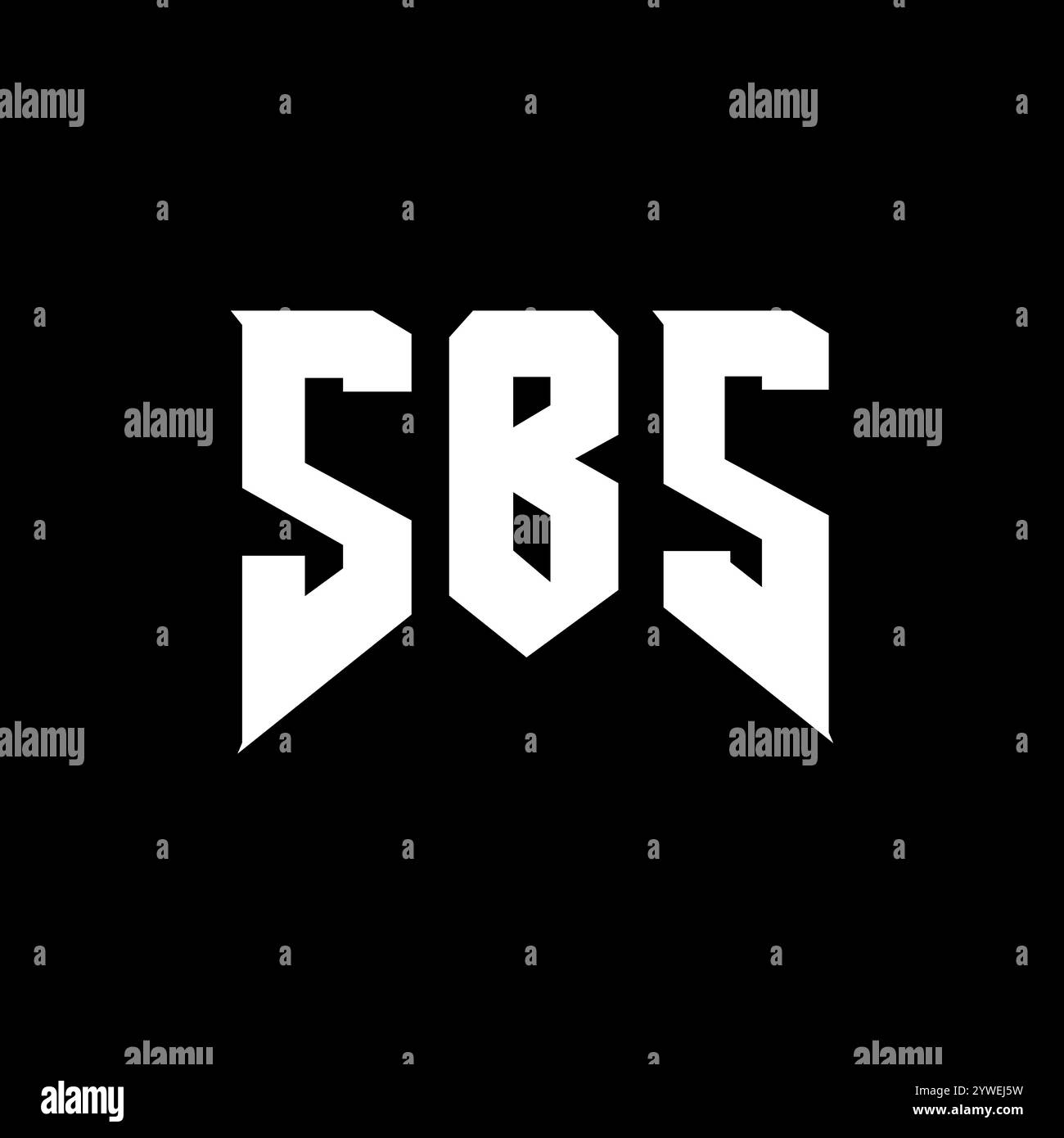 SBS letter logo design for technology company. SBS logo design black ...