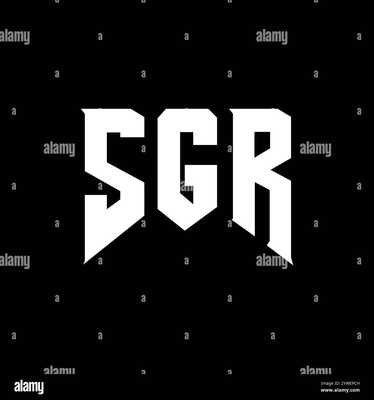 SGR letter logo design for technology company. SGR logo design black ...