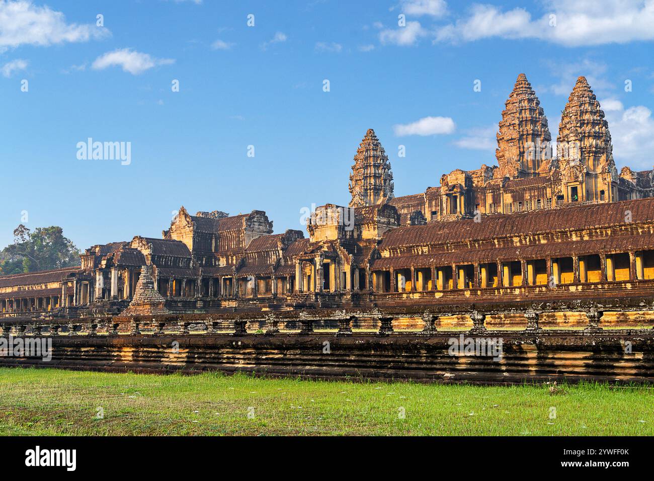 Temple complex of Angkor Wat in Siem Reap, Cambodia Stock Photo
