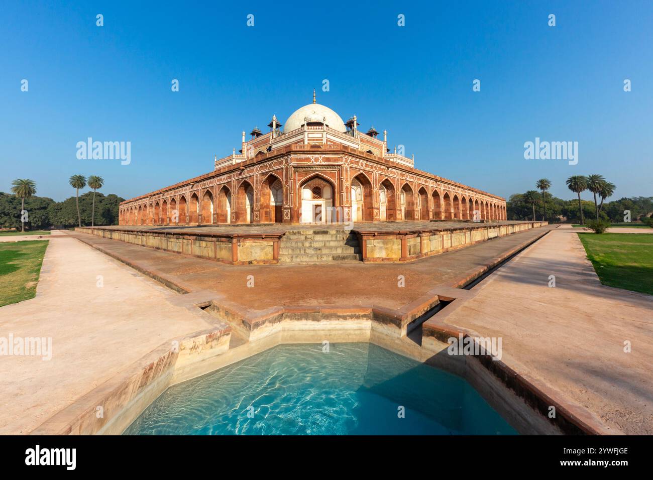 Historical Humayun's Mausoleum in New Delhi, India Stock Photo