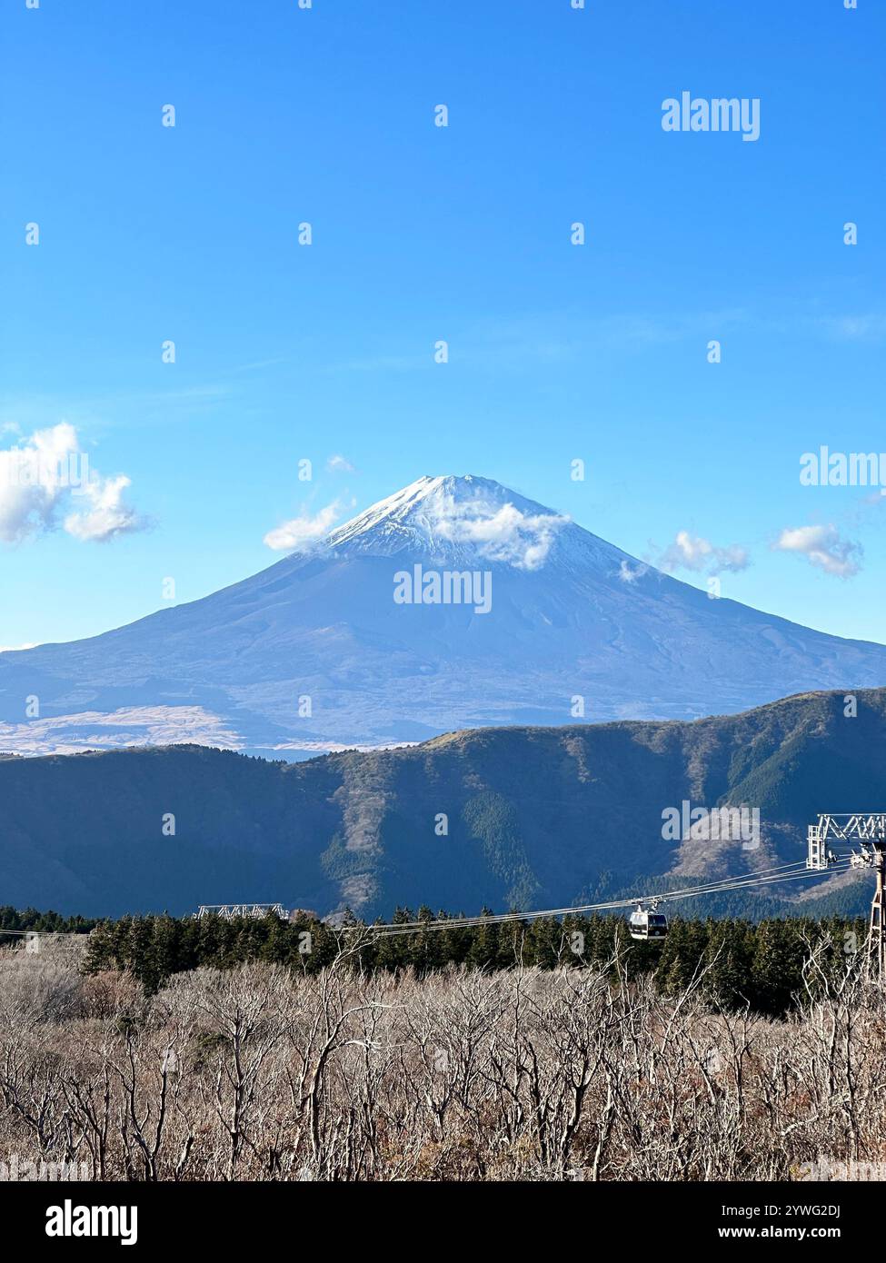 Fuji-san in winter Stock Photo