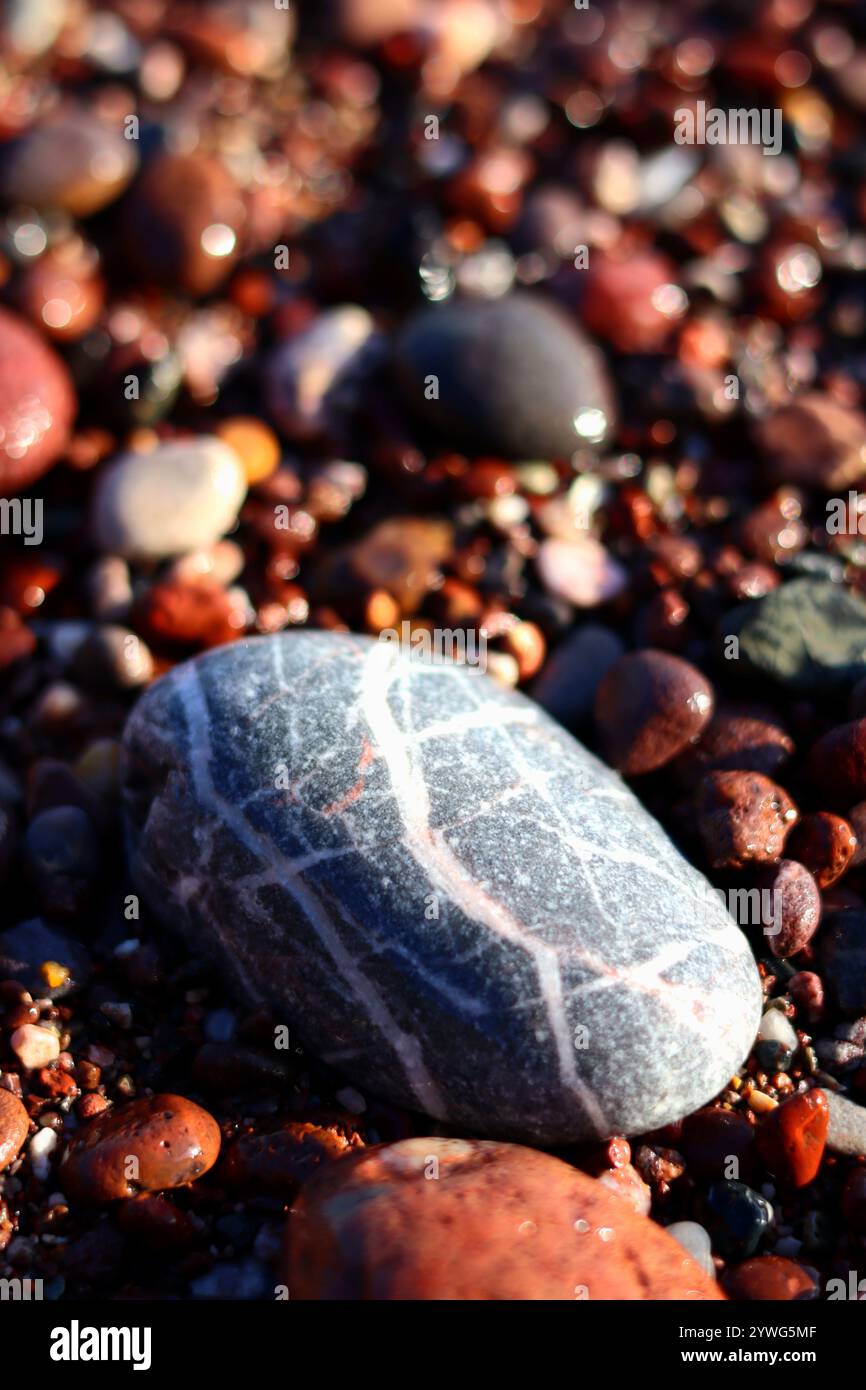 Pebbled Beach Stock Photo