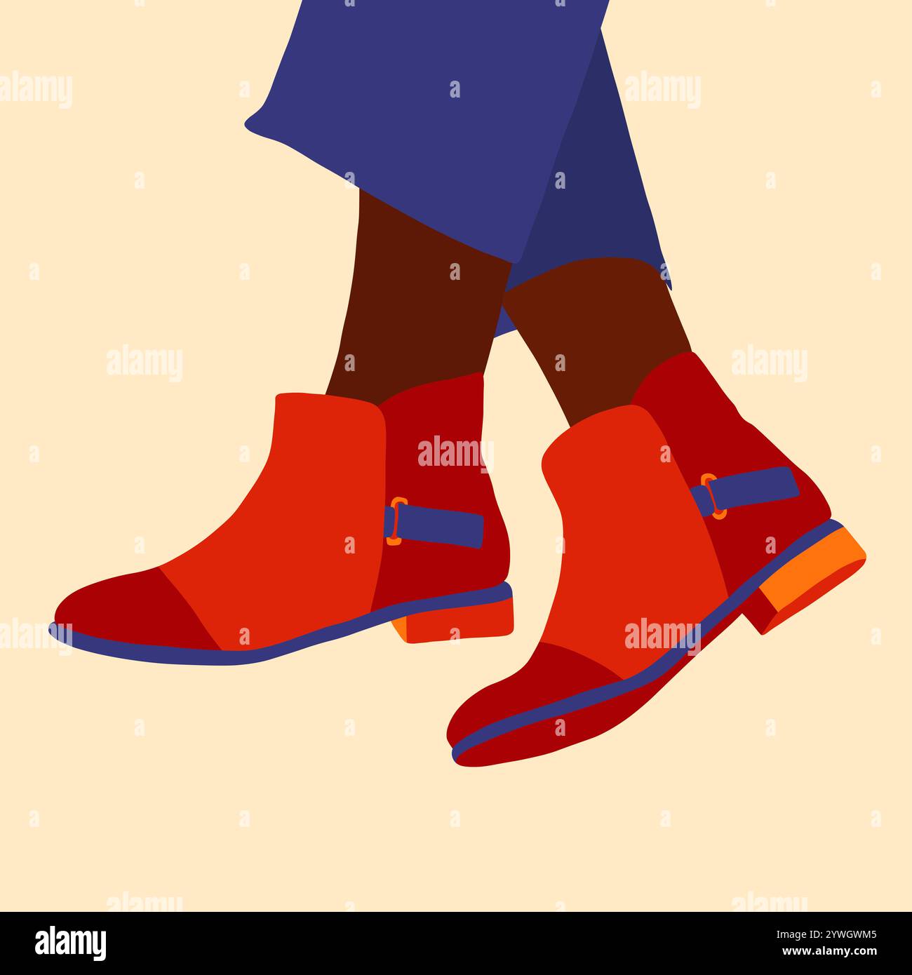 Vector illustration of simple female shoes Stock Photo - Alamy