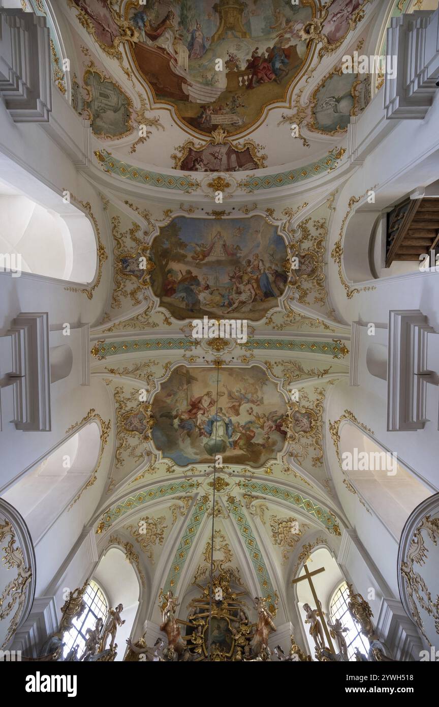Vaults with ceiling paintings in the Maria Bruennlein pilgrimage ...