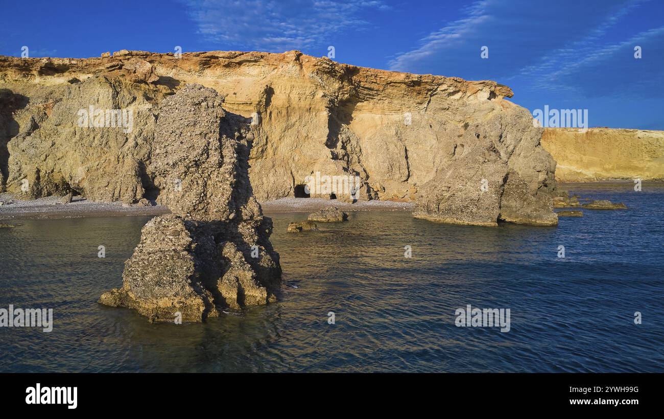 Aerial wild greek beach rocks hi-res stock photography and images - Alamy