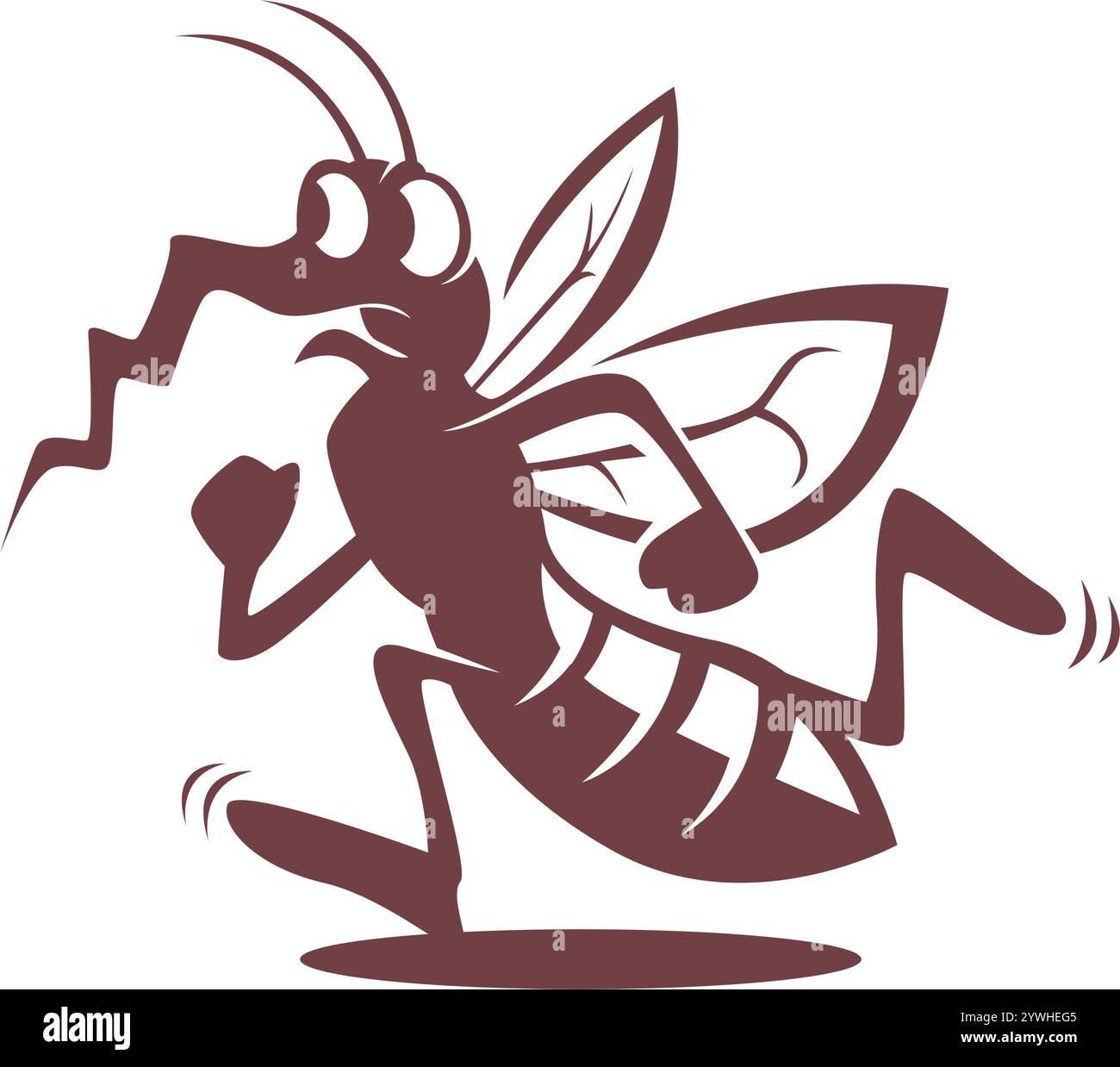 Mosquito icon logo design template Stock Vector